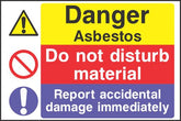 Danger Asbestos sign